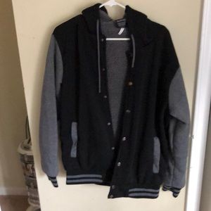 University sports coat- fleece material.